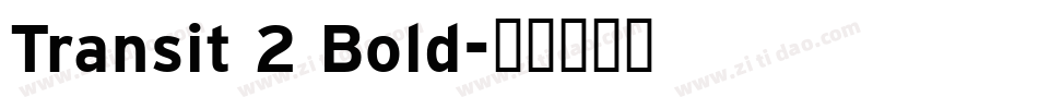 Transit 2 Bold字体转换